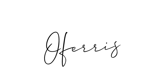 Make a short Oferris signature style. Manage your documents anywhere anytime using Allison_Script. Create and add eSignatures, submit forms, share and send files easily. Oferris signature style 2 images and pictures png