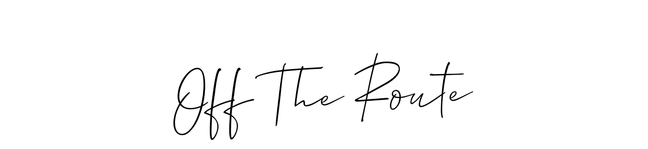 Check out images of Autograph of Off The Route name. Actor Off The Route Signature Style. Allison_Script is a professional sign style online. Off The Route signature style 2 images and pictures png