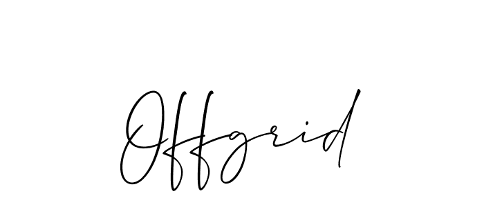 Once you've used our free online signature maker to create your best signature Allison_Script style, it's time to enjoy all of the benefits that Offgrid name signing documents. Offgrid signature style 2 images and pictures png