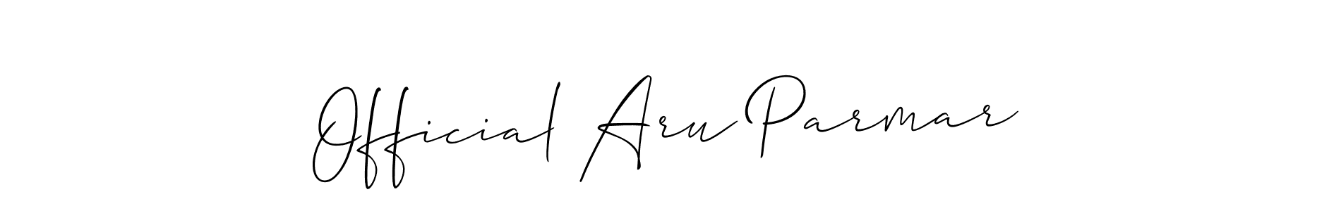 Once you've used our free online signature maker to create your best signature Allison_Script style, it's time to enjoy all of the benefits that Official Aru Parmar name signing documents. Official Aru Parmar signature style 2 images and pictures png