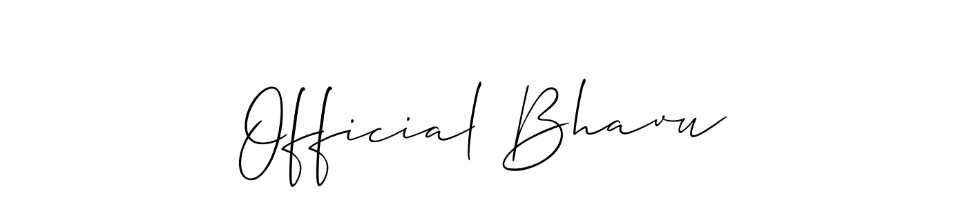You can use this online signature creator to create a handwritten signature for the name Official Bhavu. This is the best online autograph maker. Official Bhavu signature style 2 images and pictures png