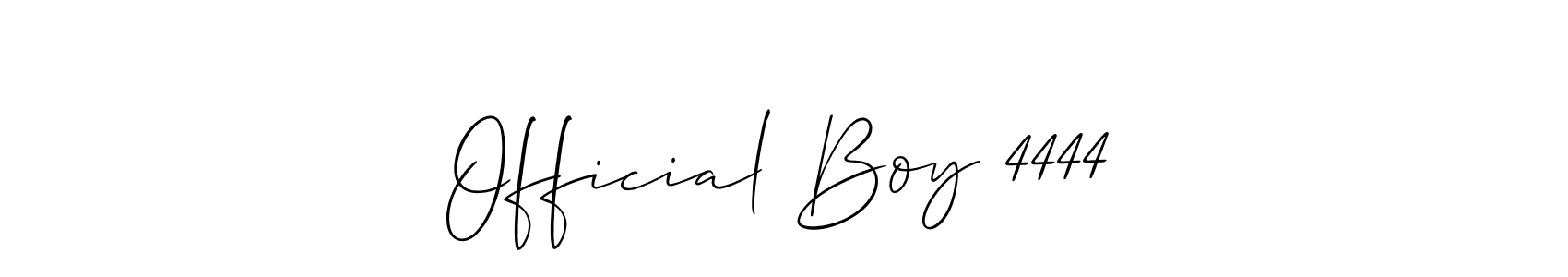 Make a beautiful signature design for name Official Boy 4444. With this signature (Allison_Script) style, you can create a handwritten signature for free. Official Boy 4444 signature style 2 images and pictures png