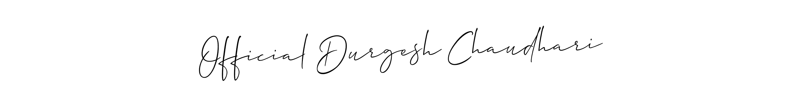 How to Draw Official Durgesh Chaudhari signature style? Allison_Script is a latest design signature styles for name Official Durgesh Chaudhari. Official Durgesh Chaudhari signature style 2 images and pictures png