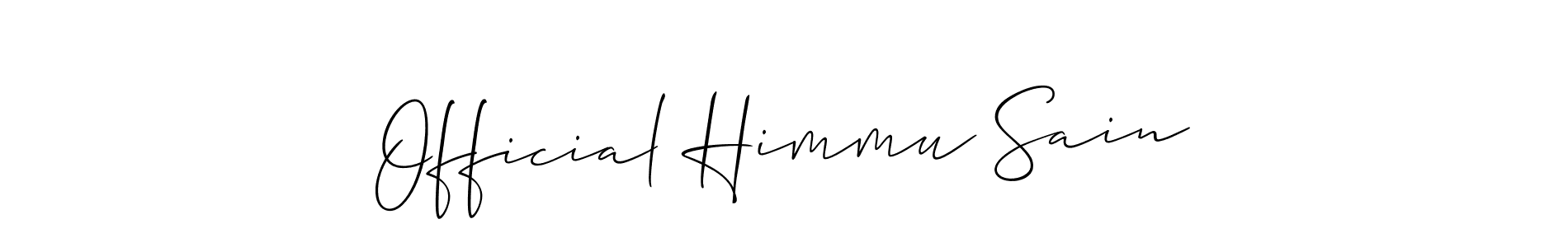 Make a beautiful signature design for name Official Himmu Sain. Use this online signature maker to create a handwritten signature for free. Official Himmu Sain signature style 2 images and pictures png