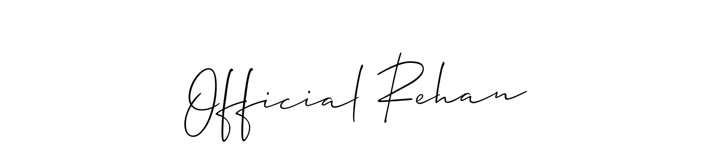 Here are the top 10 professional signature styles for the name Official Rehan. These are the best autograph styles you can use for your name. Official Rehan signature style 2 images and pictures png