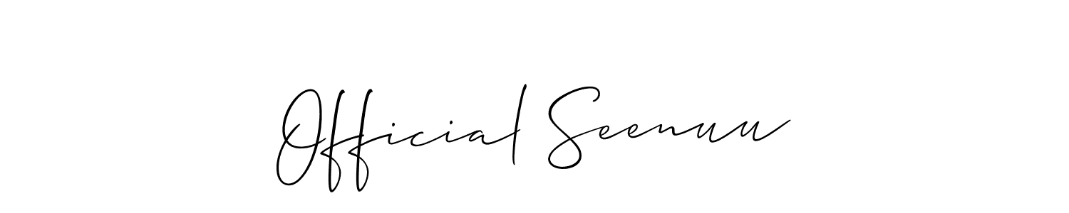 Once you've used our free online signature maker to create your best signature Allison_Script style, it's time to enjoy all of the benefits that Official Seenuu name signing documents. Official Seenuu signature style 2 images and pictures png