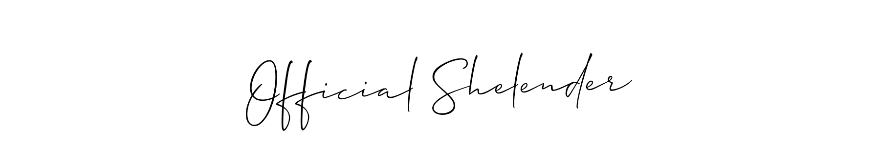 You can use this online signature creator to create a handwritten signature for the name Official Shelender. This is the best online autograph maker. Official Shelender signature style 2 images and pictures png