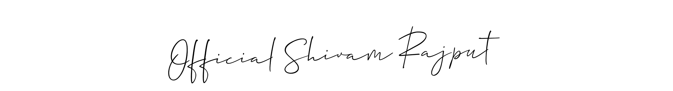 Also You can easily find your signature by using the search form. We will create Official Shivam Rajput name handwritten signature images for you free of cost using Allison_Script sign style. Official Shivam Rajput signature style 2 images and pictures png