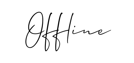 Create your official email sign-off with Offline name in Allison_Script style. Crisp, clean, and perfectly legible across all screens. Offline signature style 2 images and pictures png