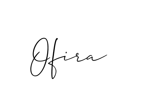 Create a beautiful signature design for name Ofira. With this signature (Allison_Script) fonts, you can make a handwritten signature for free. Ofira signature style 2 images and pictures png