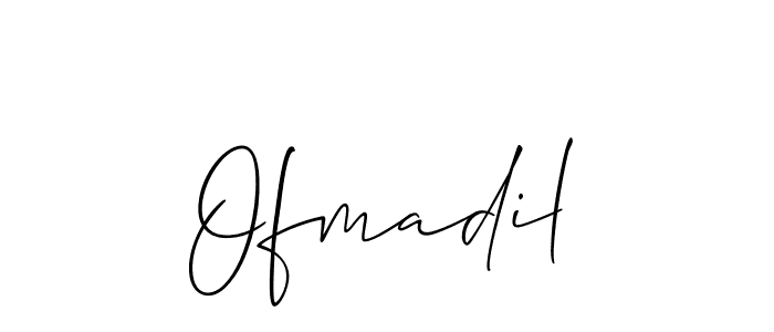 Design your own signature with our free online signature maker. With this signature software, you can create a handwritten (Allison_Script) signature for name Ofmadil. Ofmadil signature style 2 images and pictures png