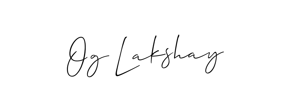 Make a beautiful signature design for name Og Lakshay. Use this online signature maker to create a handwritten signature for free. Og Lakshay signature style 2 images and pictures png