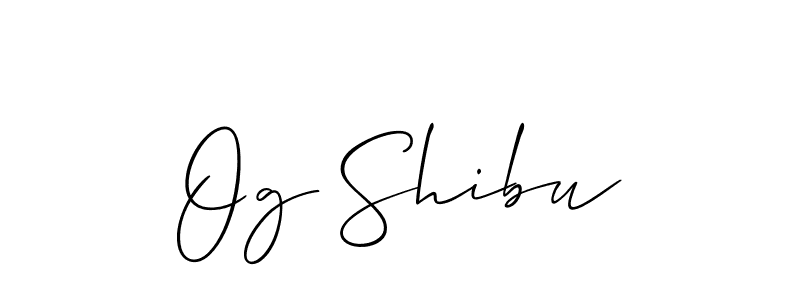 Check out images of Autograph of Og Shibu name. Actor Og Shibu Signature Style. Allison_Script is a professional sign style online. Og Shibu signature style 2 images and pictures png
