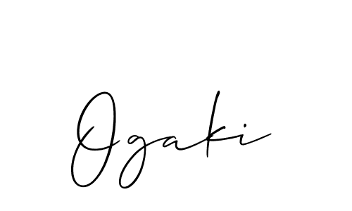 How to make Ogaki signature? Allison_Script is a professional autograph style. Create handwritten signature for Ogaki name. Ogaki signature style 2 images and pictures png