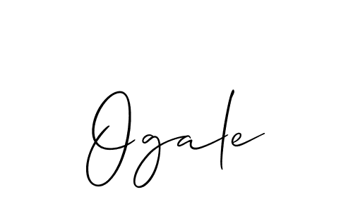 Also we have Ogale name is the best signature style. Create professional handwritten signature collection using Allison_Script autograph style. Ogale signature style 2 images and pictures png