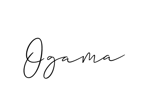 Similarly Allison_Script is the best handwritten signature design. Signature creator online .You can use it as an online autograph creator for name Ogama. Ogama signature style 2 images and pictures png