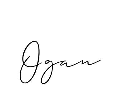 You should practise on your own different ways (Allison_Script) to write your name (Ogan) in signature. don't let someone else do it for you. Ogan signature style 2 images and pictures png