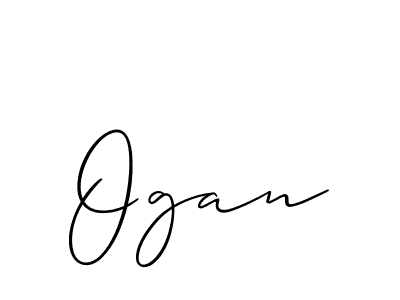 The best way (Allison_Script) to make a short signature is to pick only two or three words in your name. The name Ogan include a total of six letters. For converting this name. Ogan signature style 2 images and pictures png