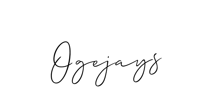 Allison_Script is a professional signature style that is perfect for those who want to add a touch of class to their signature. It is also a great choice for those who want to make their signature more unique. Get Ogejays name to fancy signature for free. Ogejays signature style 2 images and pictures png