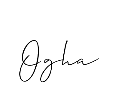 if you are searching for the best signature style for your name Ogha. so please give up your signature search. here we have designed multiple signature styles  using Allison_Script. Ogha signature style 2 images and pictures png