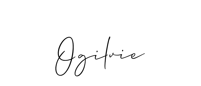 How to make Ogilvie name signature. Use Allison_Script style for creating short signs online. This is the latest handwritten sign. Ogilvie signature style 2 images and pictures png