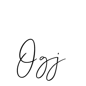 Design your own signature with our free online signature maker. With this signature software, you can create a handwritten (Allison_Script) signature for name Ogj. Ogj signature style 2 images and pictures png