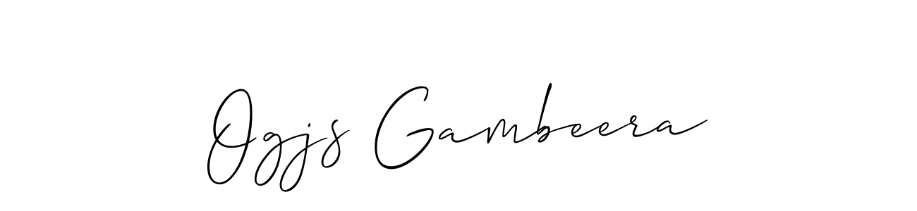 Best and Professional Signature Style for Ogjs Gambeera. Allison_Script Best Signature Style Collection. Ogjs Gambeera signature style 2 images and pictures png