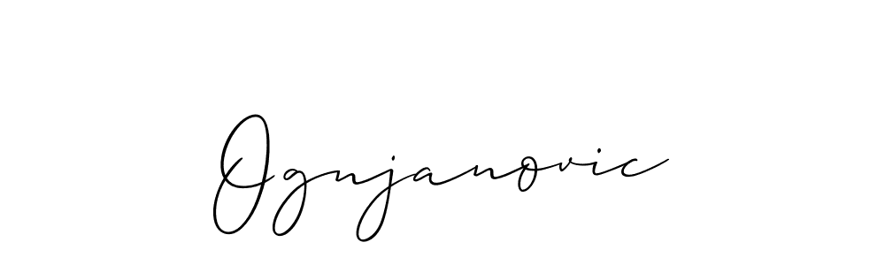 You can use this online signature creator to create a handwritten signature for the name Ognjanovic. This is the best online autograph maker. Ognjanovic signature style 2 images and pictures png