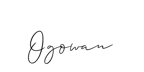 Best and Professional Signature Style for Ogowan. Allison_Script Best Signature Style Collection. Ogowan signature style 2 images and pictures png