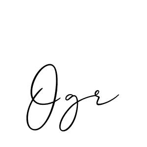 The best way (Allison_Script) to make a short signature is to pick only two or three words in your name. The name Ogr include a total of six letters. For converting this name. Ogr signature style 2 images and pictures png