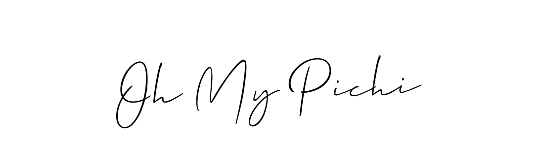 Check out images of Autograph of Oh My Pichi name. Actor Oh My Pichi Signature Style. Allison_Script is a professional sign style online. Oh My Pichi signature style 2 images and pictures png