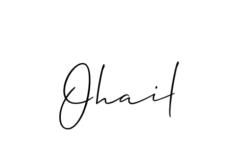 You should practise on your own different ways (Allison_Script) to write your name (Ohail) in signature. don't let someone else do it for you. Ohail signature style 2 images and pictures png