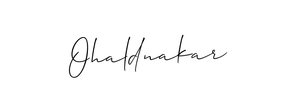 Allison_Script is a professional signature style that is perfect for those who want to add a touch of class to their signature. It is also a great choice for those who want to make their signature more unique. Get Ohaldnakar name to fancy signature for free. Ohaldnakar signature style 2 images and pictures png