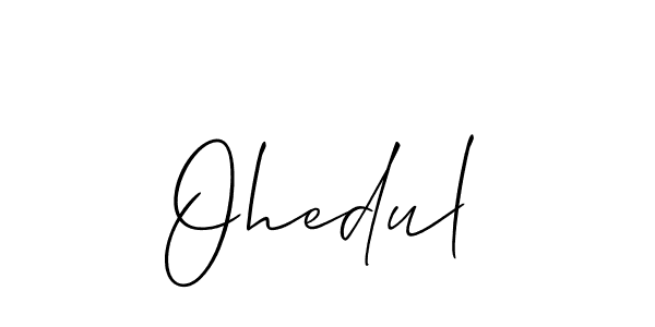 Also You can easily find your signature by using the search form. We will create Ohedul name handwritten signature images for you free of cost using Allison_Script sign style. Ohedul signature style 2 images and pictures png