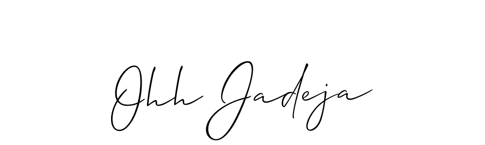 You can use this online signature creator to create a handwritten signature for the name Ohh Jadeja. This is the best online autograph maker. Ohh Jadeja signature style 2 images and pictures png