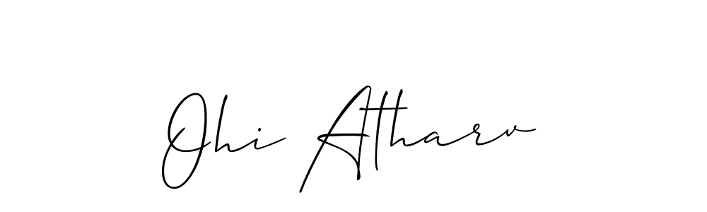 Check out images of Autograph of Ohi Atharv name. Actor Ohi Atharv Signature Style. Allison_Script is a professional sign style online. Ohi Atharv signature style 2 images and pictures png