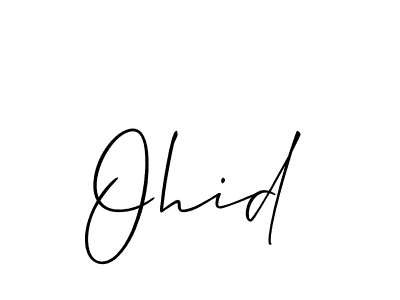 How to make Ohid name signature. Use Allison_Script style for creating short signs online. This is the latest handwritten sign. Ohid signature style 2 images and pictures png