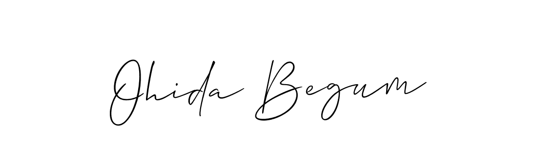 Make a short Ohida Begum signature style. Manage your documents anywhere anytime using Allison_Script. Create and add eSignatures, submit forms, share and send files easily. Ohida Begum signature style 2 images and pictures png