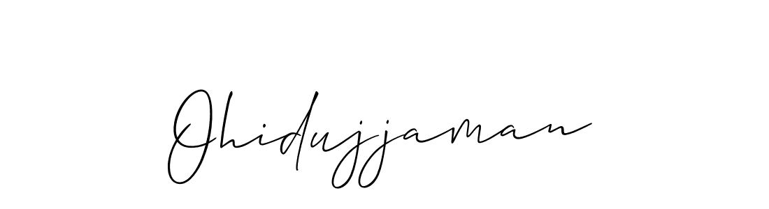 You should practise on your own different ways (Allison_Script) to write your name (Ohidujjaman) in signature. don't let someone else do it for you. Ohidujjaman signature style 2 images and pictures png