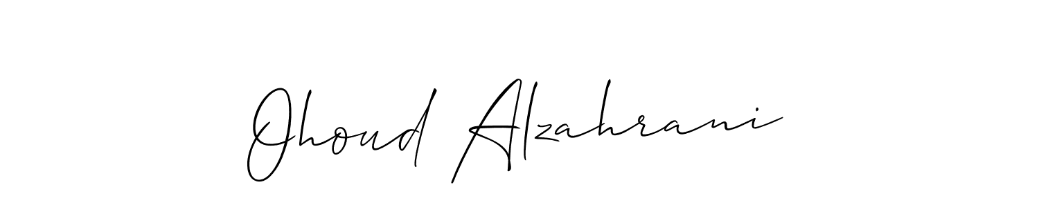 Make a beautiful signature design for name Ohoud Alzahrani. Use this online signature maker to create a handwritten signature for free. Ohoud Alzahrani signature style 2 images and pictures png