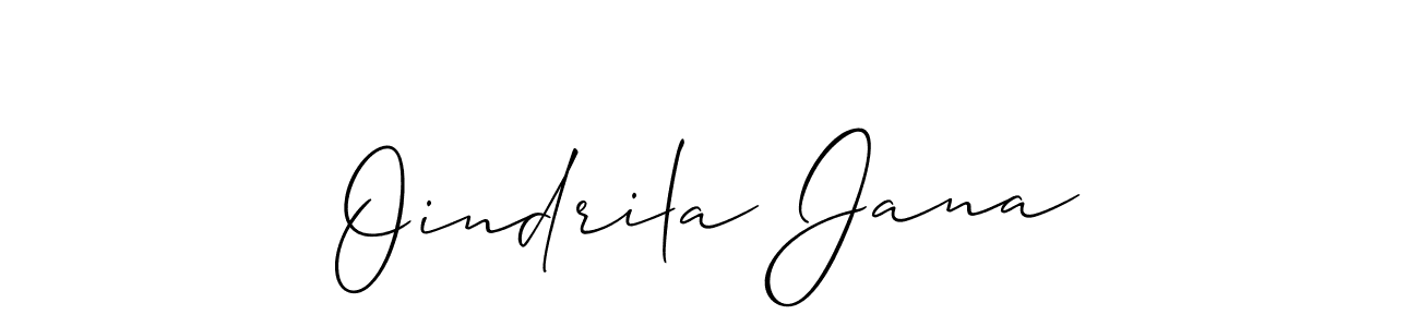 Use a signature maker to create a handwritten signature online. With this signature software, you can design (Allison_Script) your own signature for name Oindrila Jana. Oindrila Jana signature style 2 images and pictures png