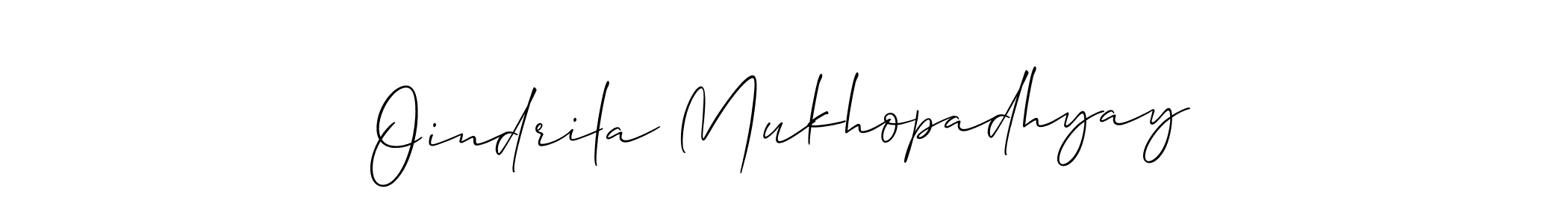 Use a signature maker to create a handwritten signature online. With this signature software, you can design (Allison_Script) your own signature for name Oindrila Mukhopadhyay. Oindrila Mukhopadhyay signature style 2 images and pictures png