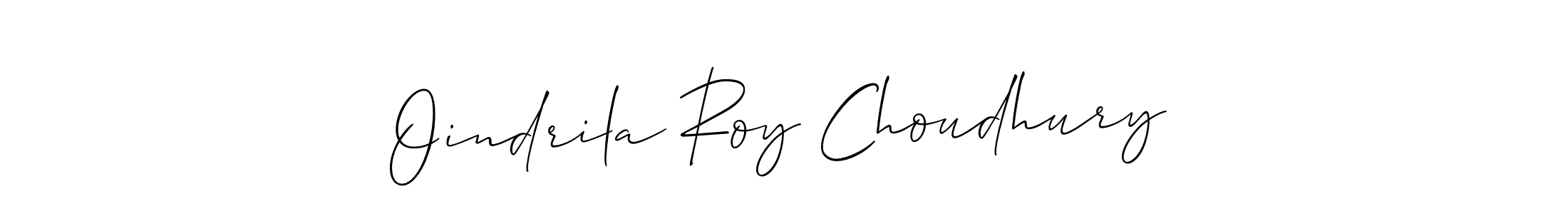How to make Oindrila Roy Choudhury name signature. Use Allison_Script style for creating short signs online. This is the latest handwritten sign. Oindrila Roy Choudhury signature style 2 images and pictures png