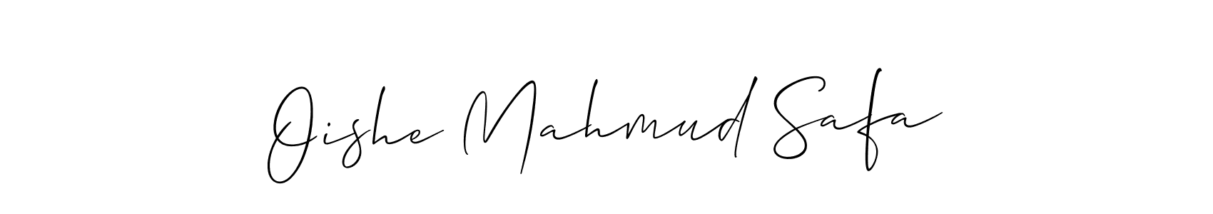 Also we have Oishe Mahmud Safa name is the best signature style. Create professional handwritten signature collection using Allison_Script autograph style. Oishe Mahmud Safa signature style 2 images and pictures png