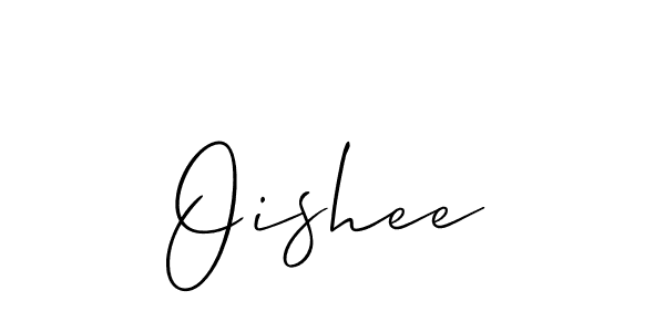 The best way (Allison_Script) to make a short signature is to pick only two or three words in your name. The name Oishee include a total of six letters. For converting this name. Oishee signature style 2 images and pictures png