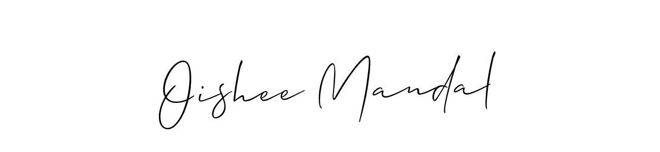 Oishee Mandal stylish signature style. Best Handwritten Sign (Allison_Script) for my name. Handwritten Signature Collection Ideas for my name Oishee Mandal. Oishee Mandal signature style 2 images and pictures png