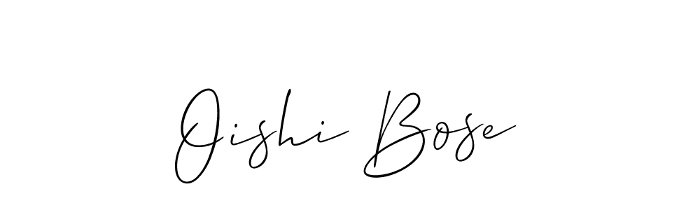 How to Draw Oishi Bose signature style? Allison_Script is a latest design signature styles for name Oishi Bose. Oishi Bose signature style 2 images and pictures png