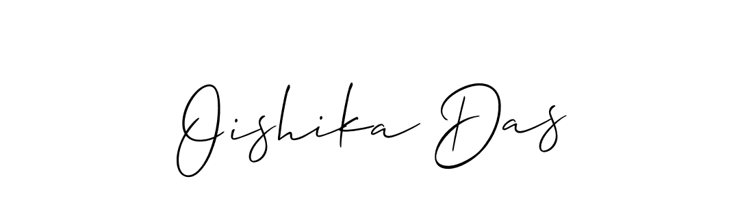 How to make Oishika Das signature? Allison_Script is a professional autograph style. Create handwritten signature for Oishika Das name. Oishika Das signature style 2 images and pictures png