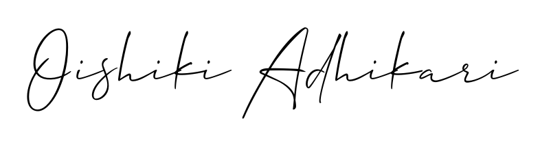 Personalize your online presence with Oishiki Adhikari signature rendered in elegant Allison_Script font. Great for website footers and blogs. Oishiki Adhikari signature style 2 images and pictures png