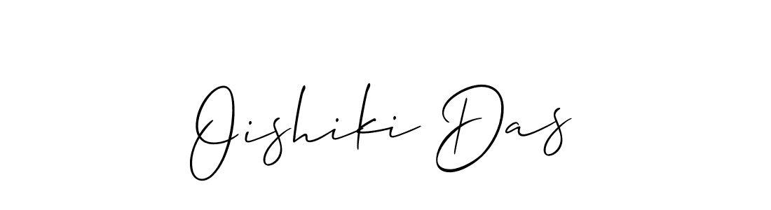 Make a beautiful signature design for name Oishiki Das. With this signature (Allison_Script) style, you can create a handwritten signature for free. Oishiki Das signature style 2 images and pictures png